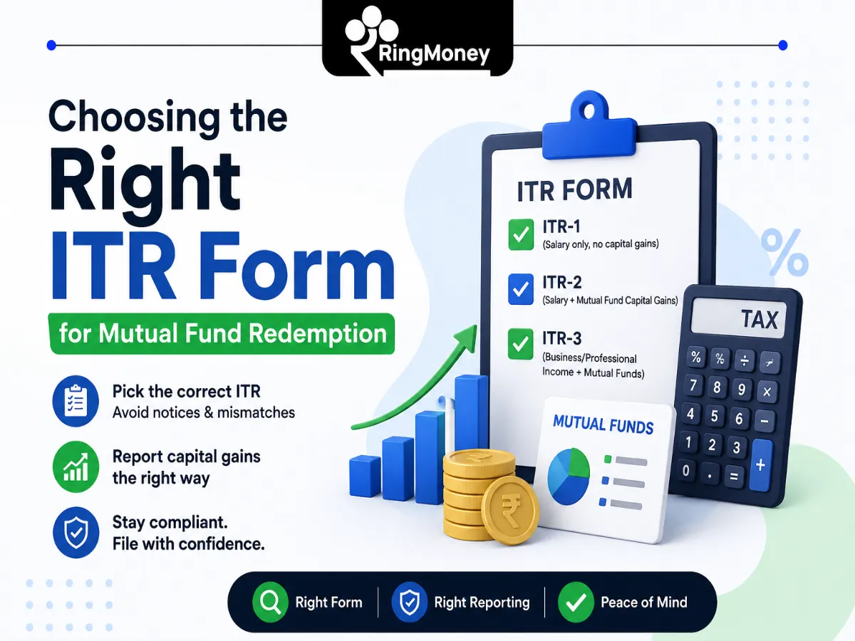 Choosing the Right ITR Form for Mutual Fund Redemption
