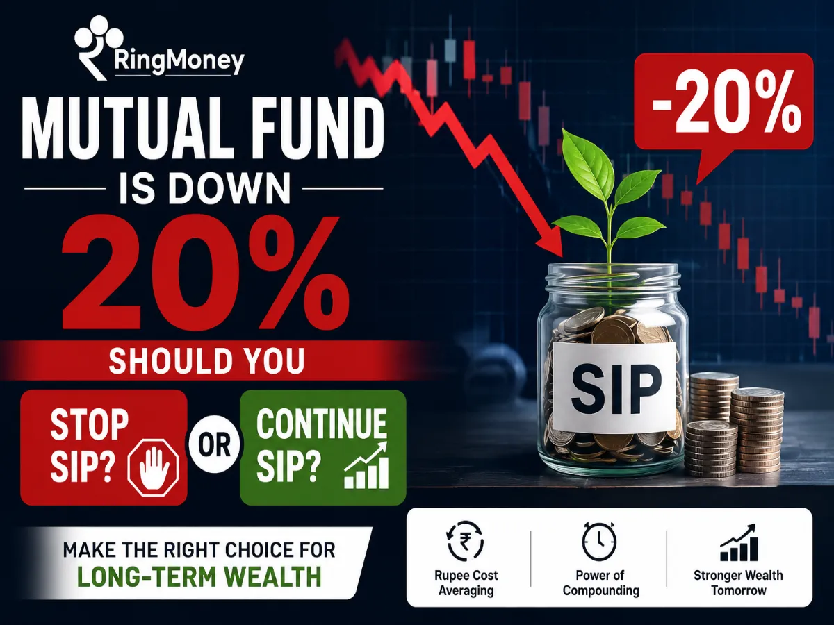 Mutual Fund Is Down 20% — Should You Stop SIP or Continue?