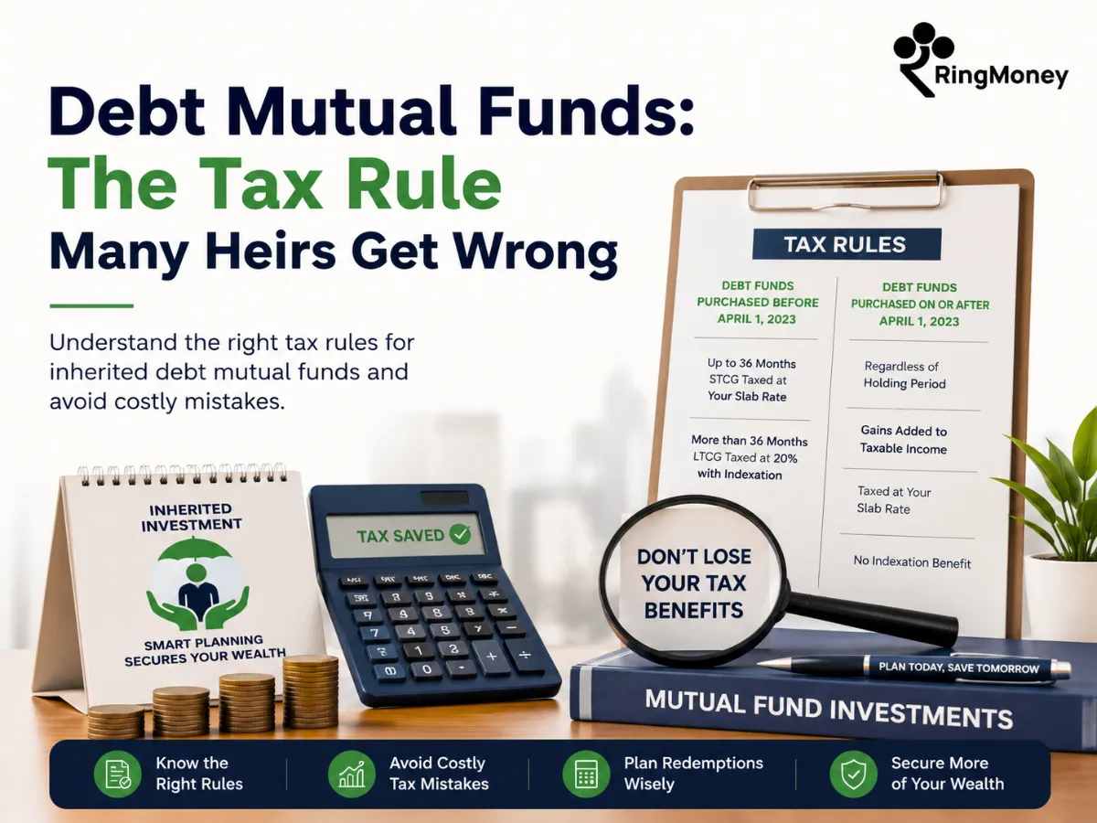 Debt Mutual Funds: The Tax Rule Many Heirs Get Wrong