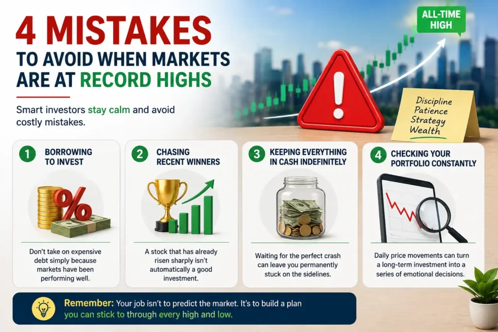 4 Mistakes to Avoid When Markets Are at Record Highs