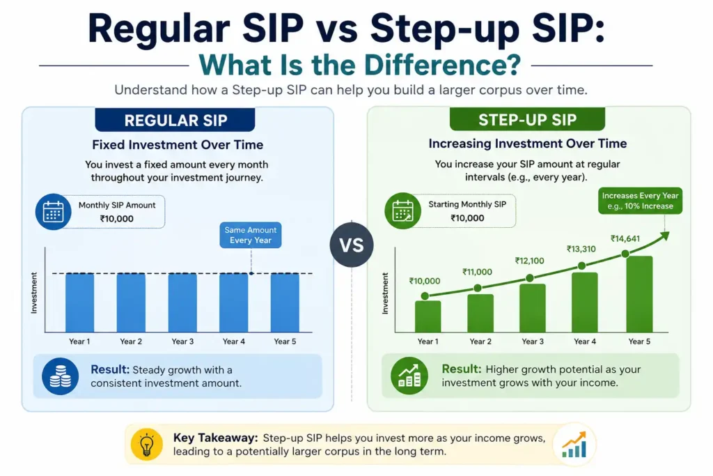 Regular SIP vs Step-up SIP: What Is the Difference?