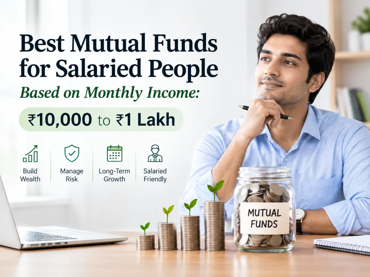 Best Mutual Funds for Salaried People Based on Monthly Income: ₹10,000 to ₹1 Lakh