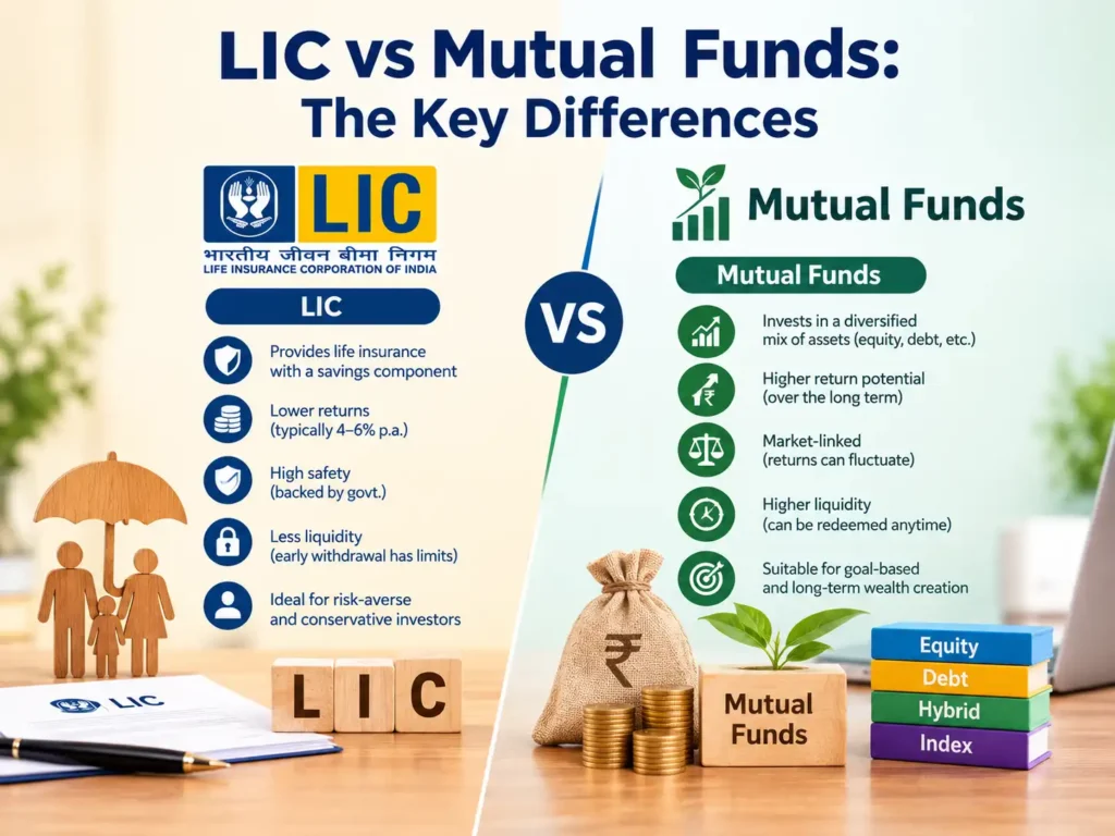 LIC vs Mutual Funds: The Key Differences